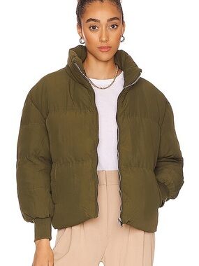 Lovers and Friends Green Puffer Jacket